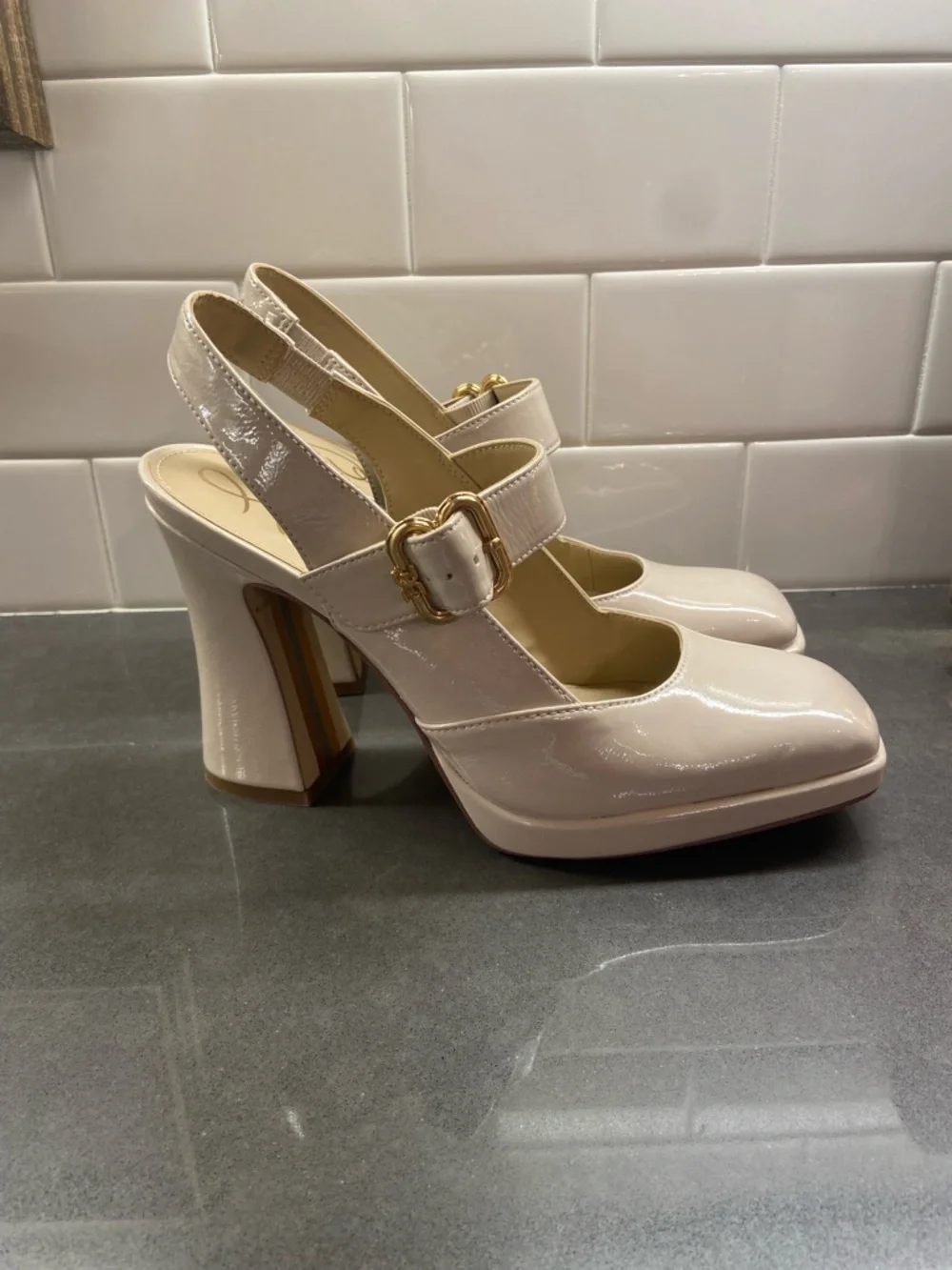 Sam Edelman Women's Jildie Mary Jane Slingback Pumps - Picture 1 of 10